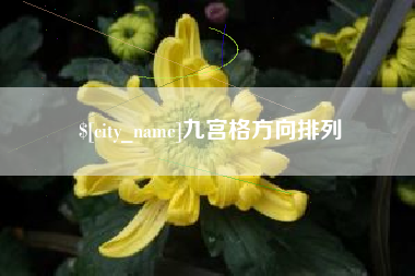 昌都九宫格方向排列