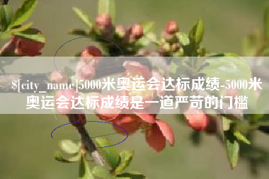 昌都5000米奥运会达标成绩-5000米奥运会达标成绩是一道严苛的门槛
