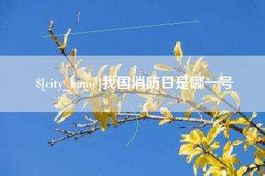 昌都我国消防日是哪一号
