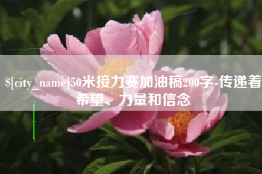 昌都50米接力赛加油稿200字-传递着希望、力量和信念