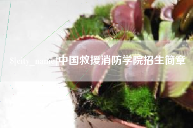 昌都中国救援消防学院招生简章