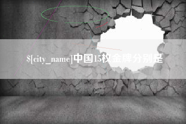 昌都中国15枚金牌分别是