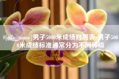 昌都男子5000米成绩对照表-男子5000米成绩标准通常分为不同等级