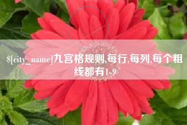 昌都九宫格规则,每行,每列,每个粗线都有1-9