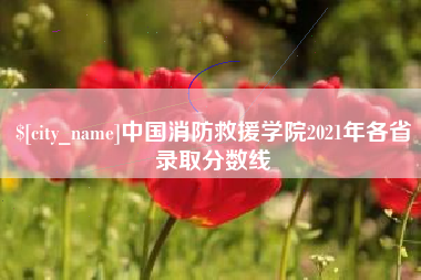 昌都中国消防救援学院2021年各省录取分数线