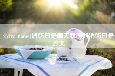 昌都消防日是哪天我国的消防日是哪天