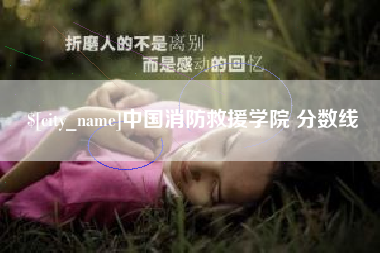 昌都中国消防救援学院 分数线