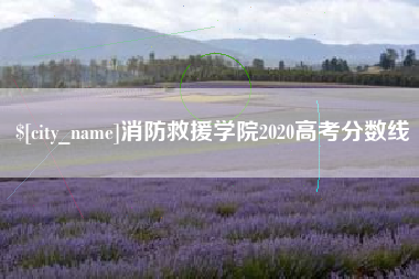 昌都消防救援学院2020高考分数线