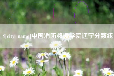 昌都中国消防救援学院辽宁分数线