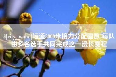 昌都短道5000米接力分配圈数-每队由多名选手共同完成这一漫长赛程