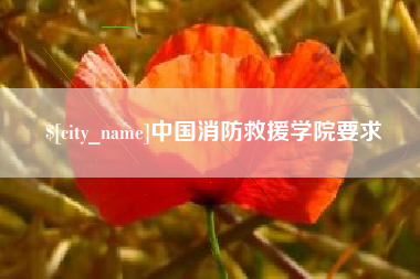 昌都中国消防救援学院要求