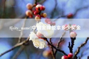 昌都中国金牌能拿多少奖金