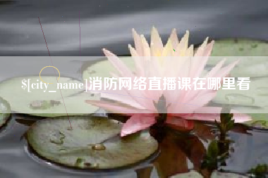 昌都消防网络直播课在哪里看