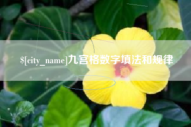 昌都九宫格数字填法和规律