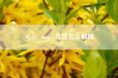 昌都九宫怎么解释